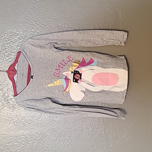 Simple Joy's by Carter girls size 6 unicorn long sleeve t-shirt - Picture 1 of 12